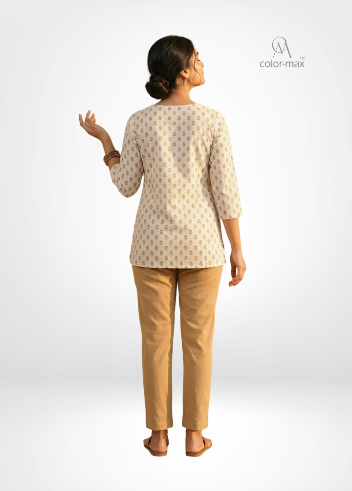 FAWN - Premium Cotton Lycra Kurti Pants - Hover